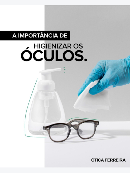 A importância de higienizar os óculos 